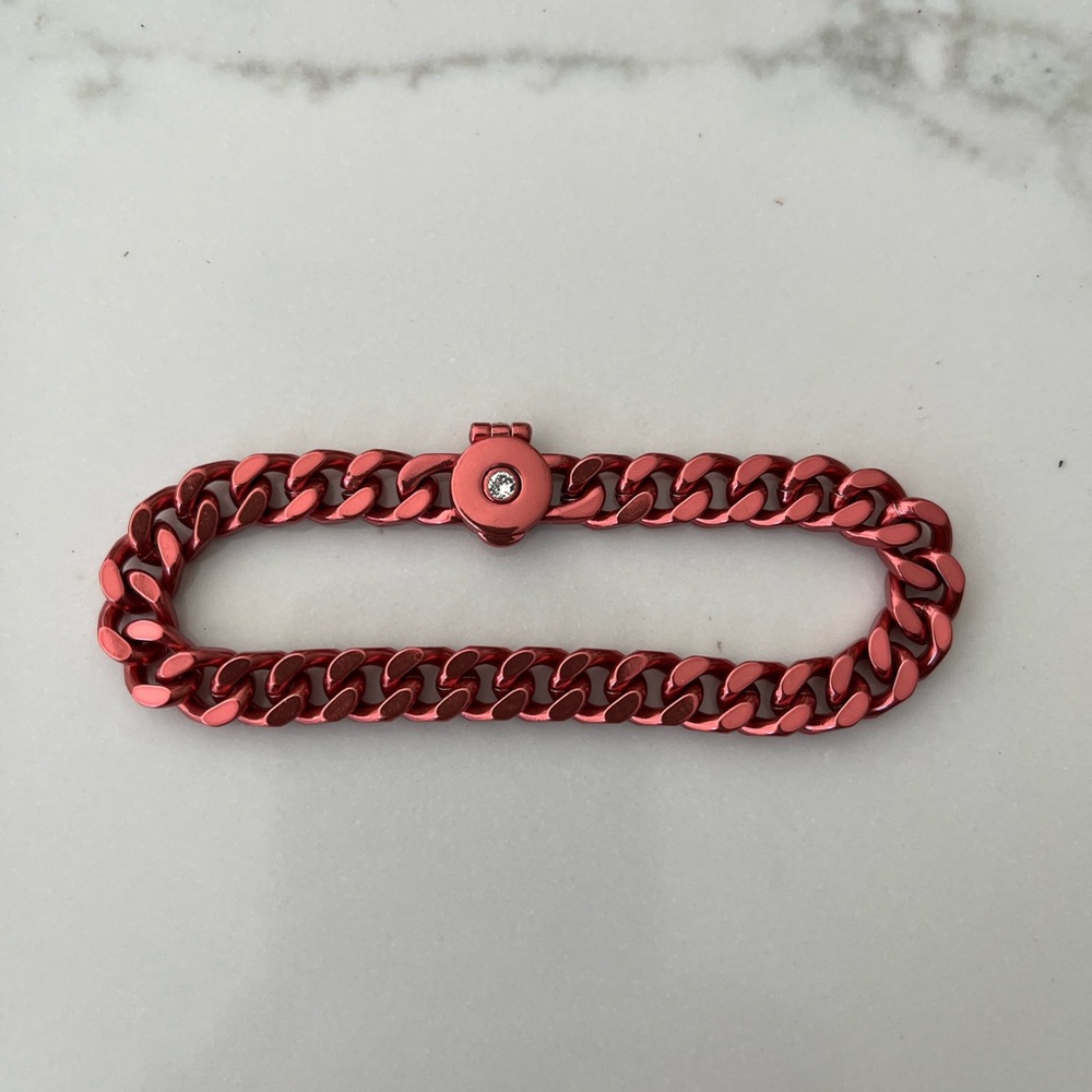 Stylish Red Chain Bracelet